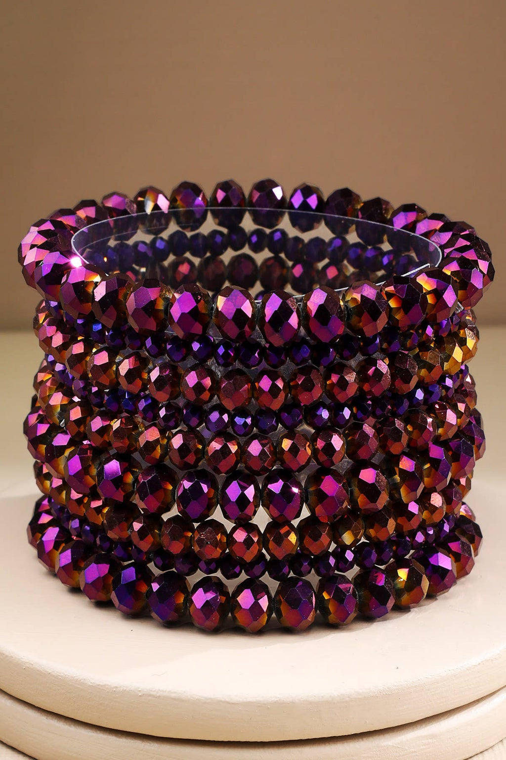Glass Bead 9 Set Bracelet