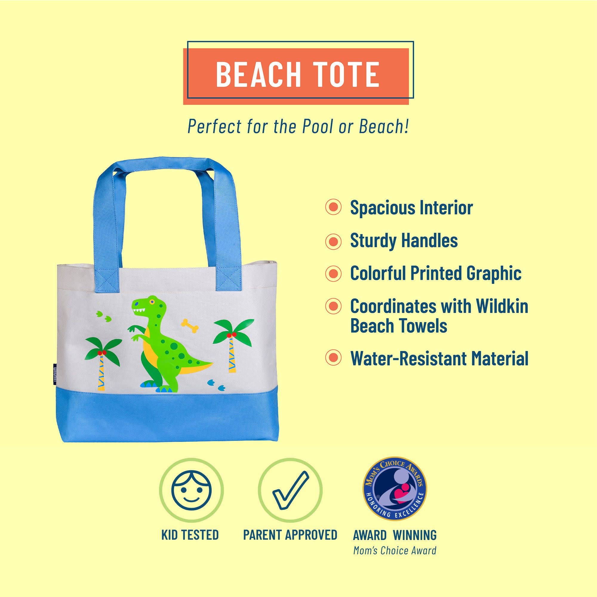 Dinosaur Land Beach Tote