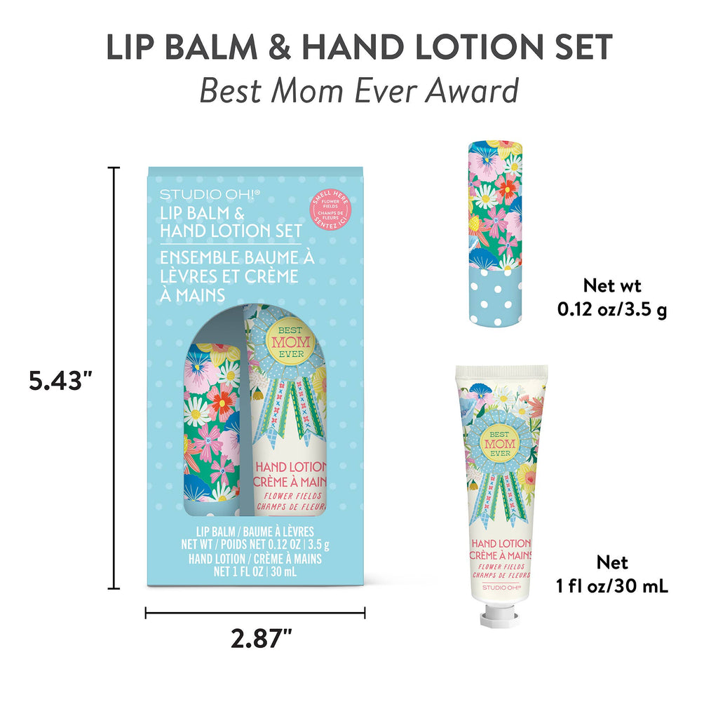 Best Mom Ever Award Lip Balm & Lotion Set