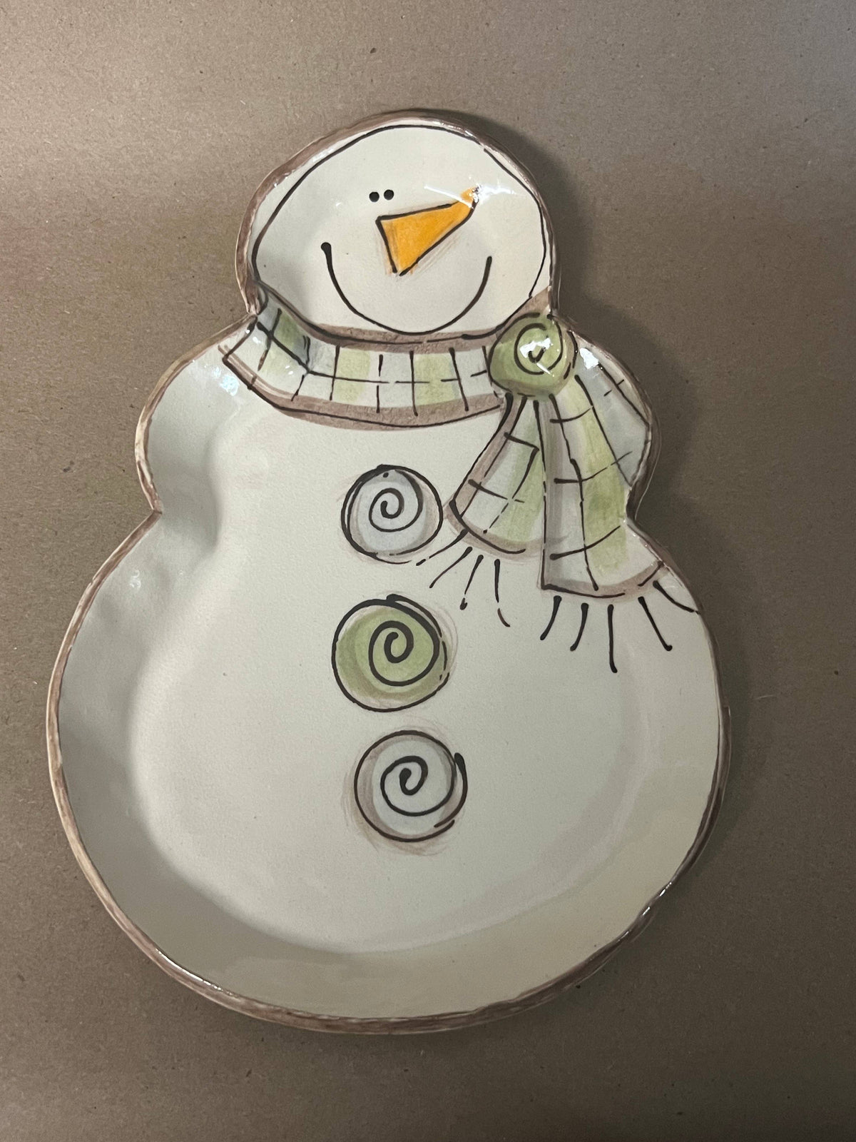 Snowman Plate - (2025 Christmas Collection)