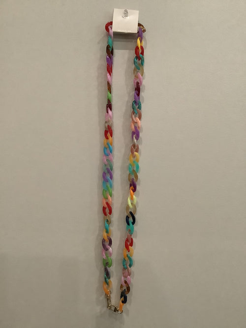 Acrylic Cellphone Chain Neck Strap Multi color