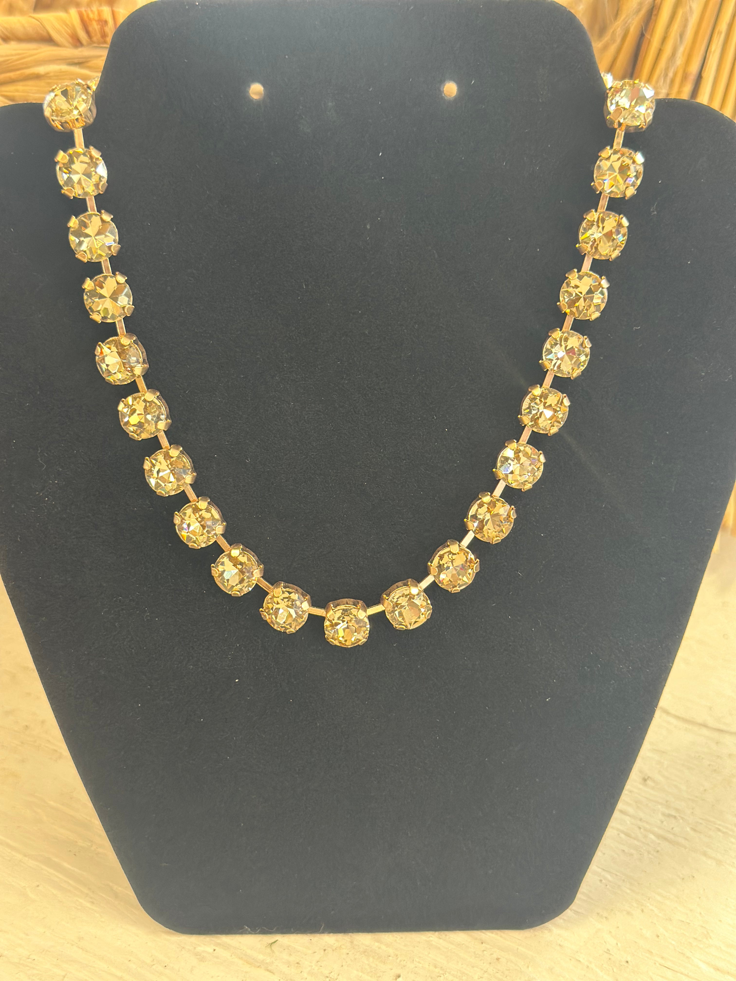 Topaz Diamond necklace