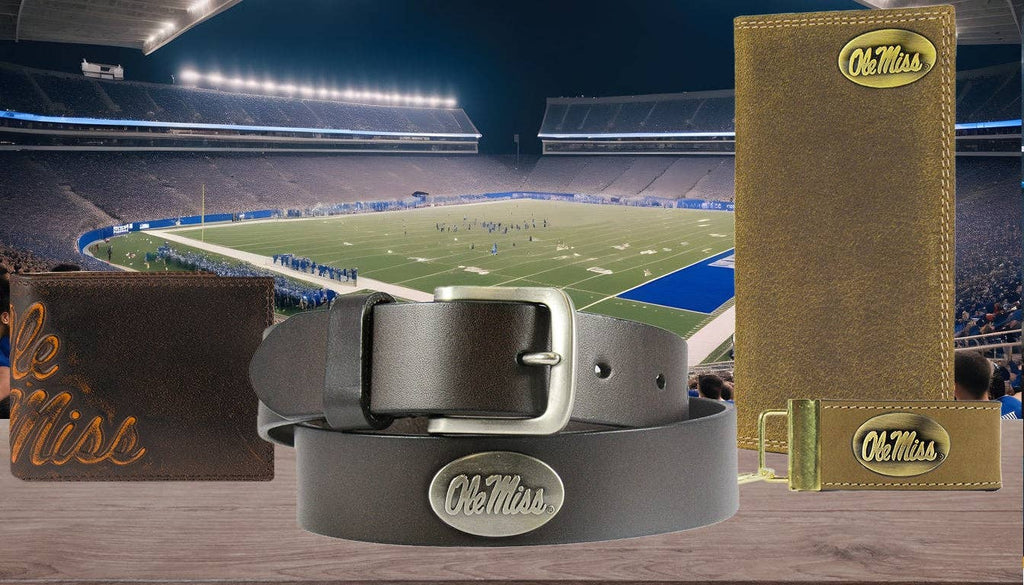 Ole Miss Rebels Men's Collegiate Leather Belt