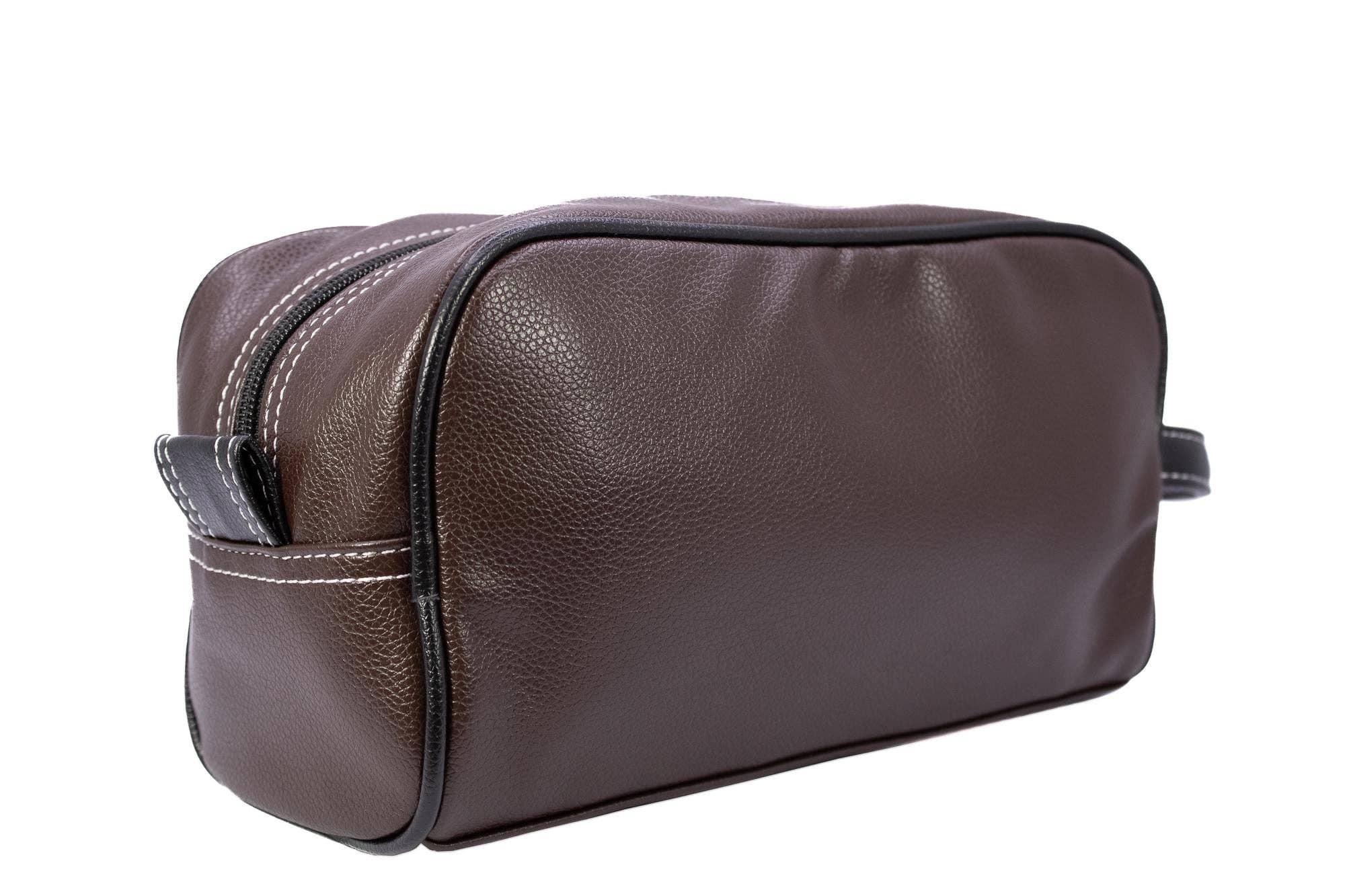 Ole Miss Rebels Men's Toiletry Dopp Bag Brown