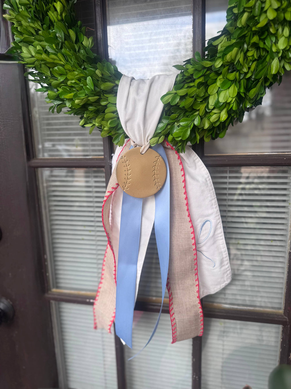 Wreath Ornament - Baseball