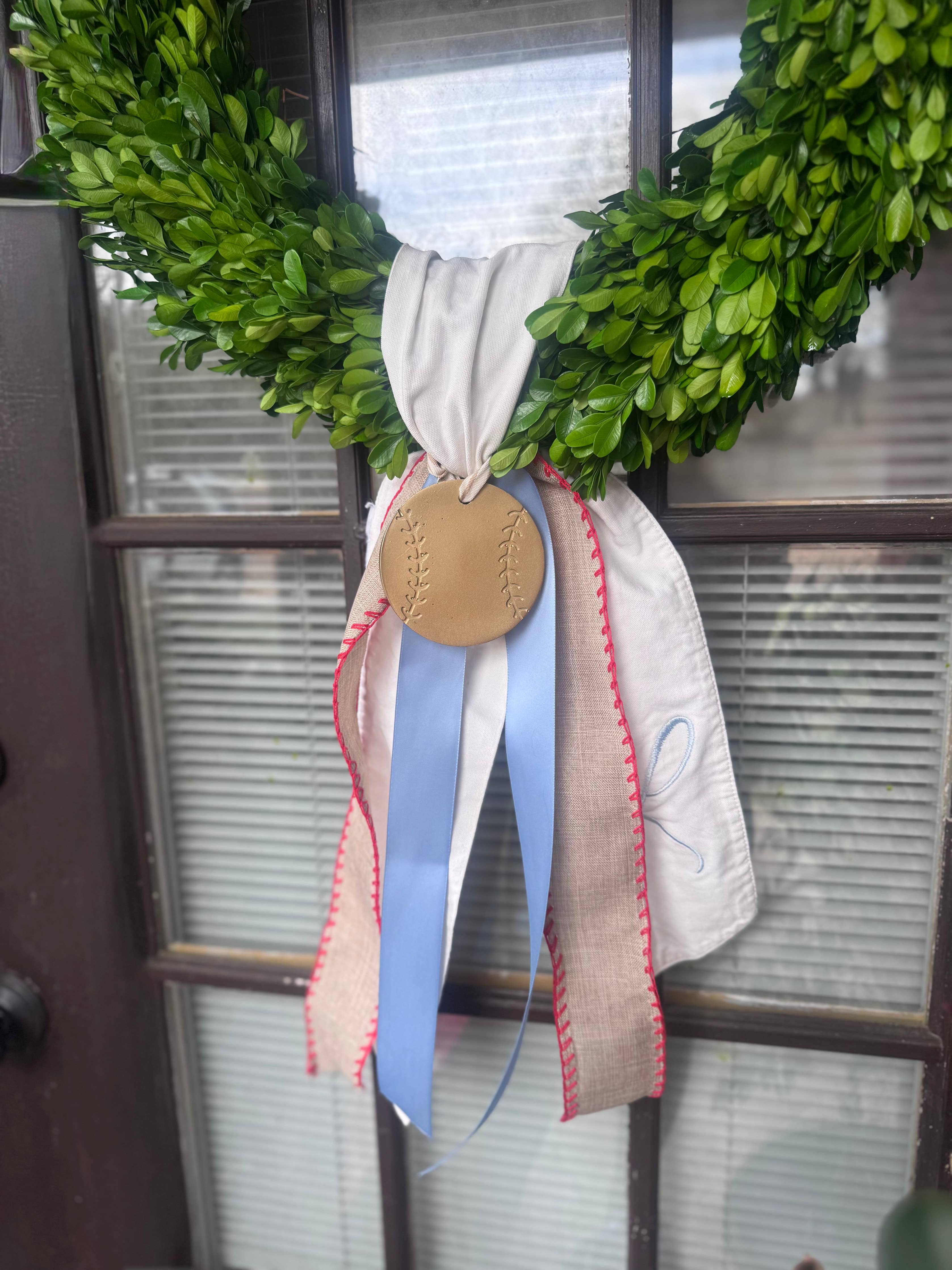 Wreath Ornament - Baseball