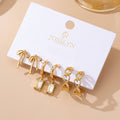 Baguette Stone Hoop, Bow Trio Earring Set | 80E61789