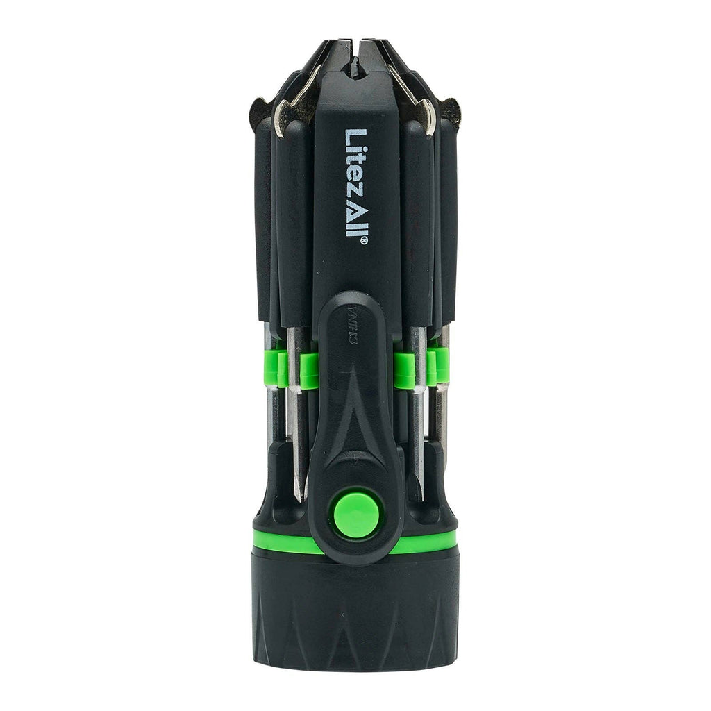 LitezAll LED Flashlight with 7 Screwdrivers