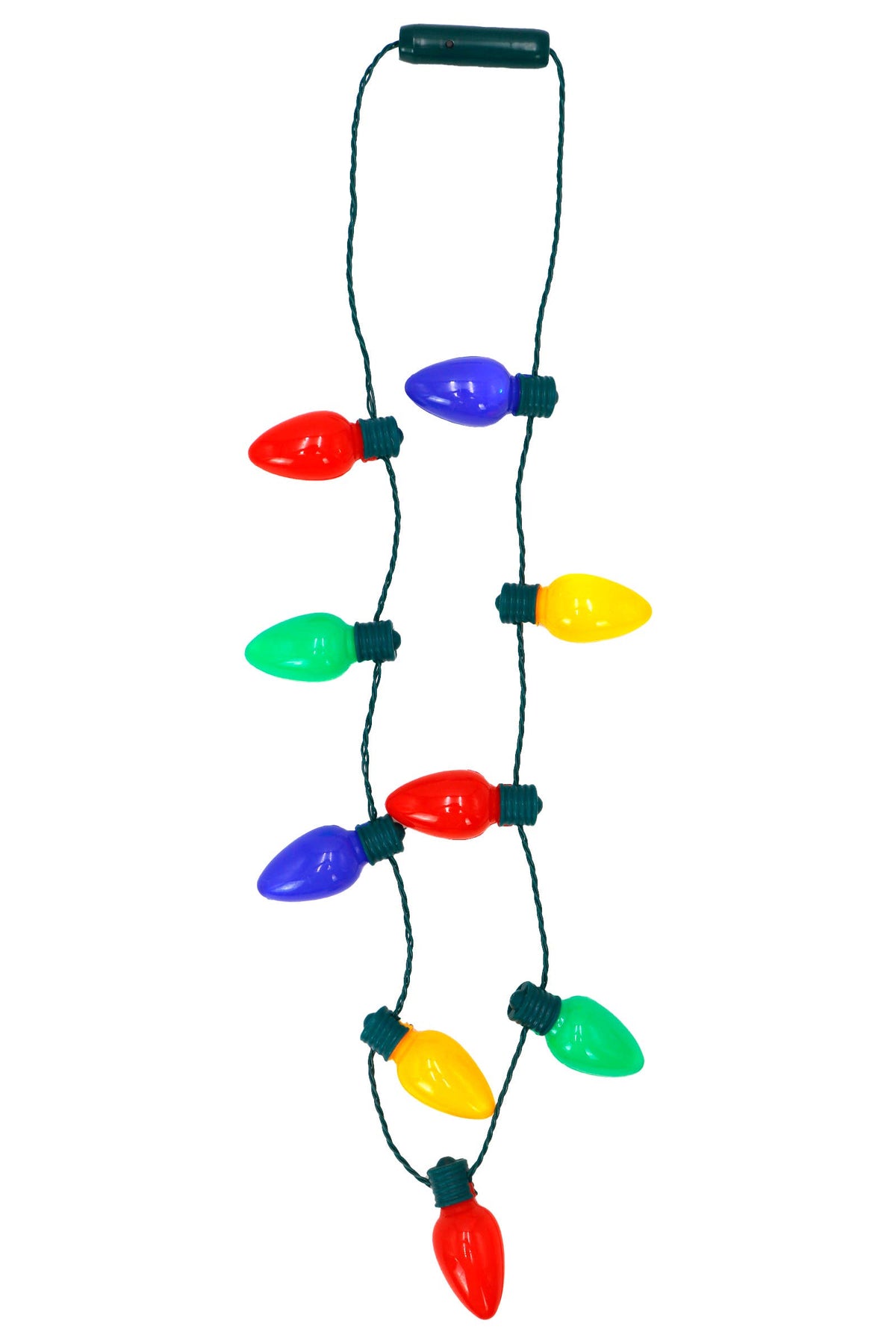 Christmas LED String Light Bulb Necklace - 9 Bulb