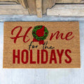 Mississippi Holidays Coir Doormat   Natural/White/Red   30x18