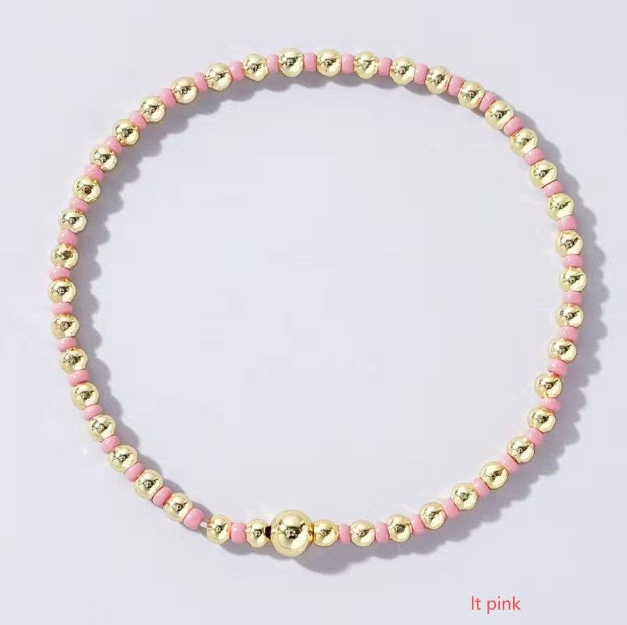 BOHO COLORFUL BALL BEADED BRACELET | 40B5223