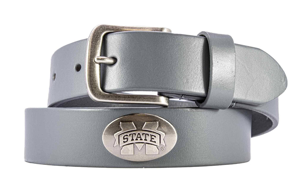 Mississippi State Bulldogs Men's Collegiate Leather Belt