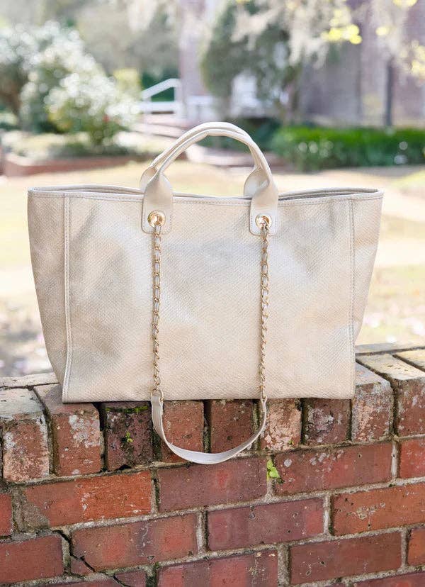 Melissa Tote Bag Shimmer Champagne