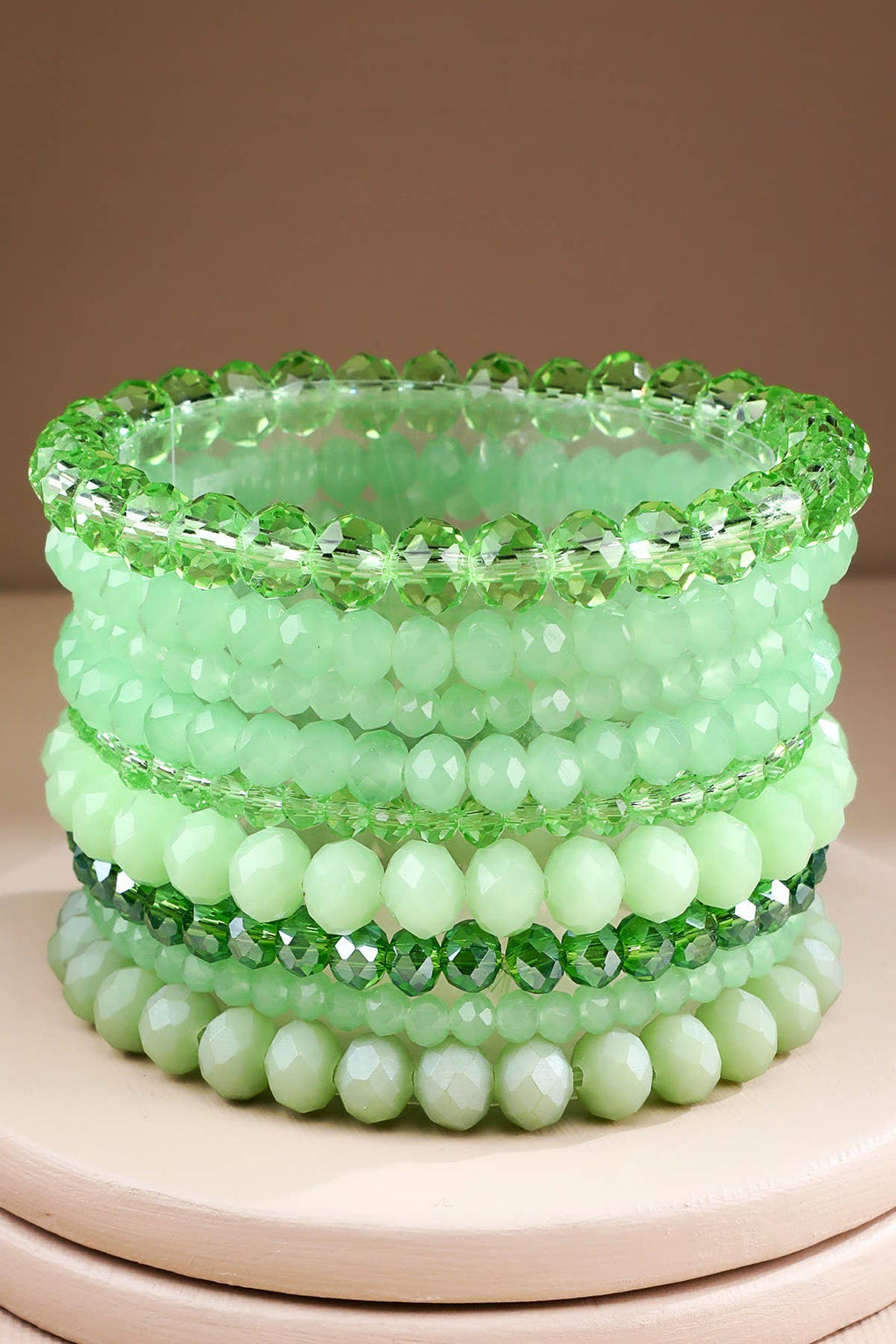 Glass Bead 9 Set Bracelet