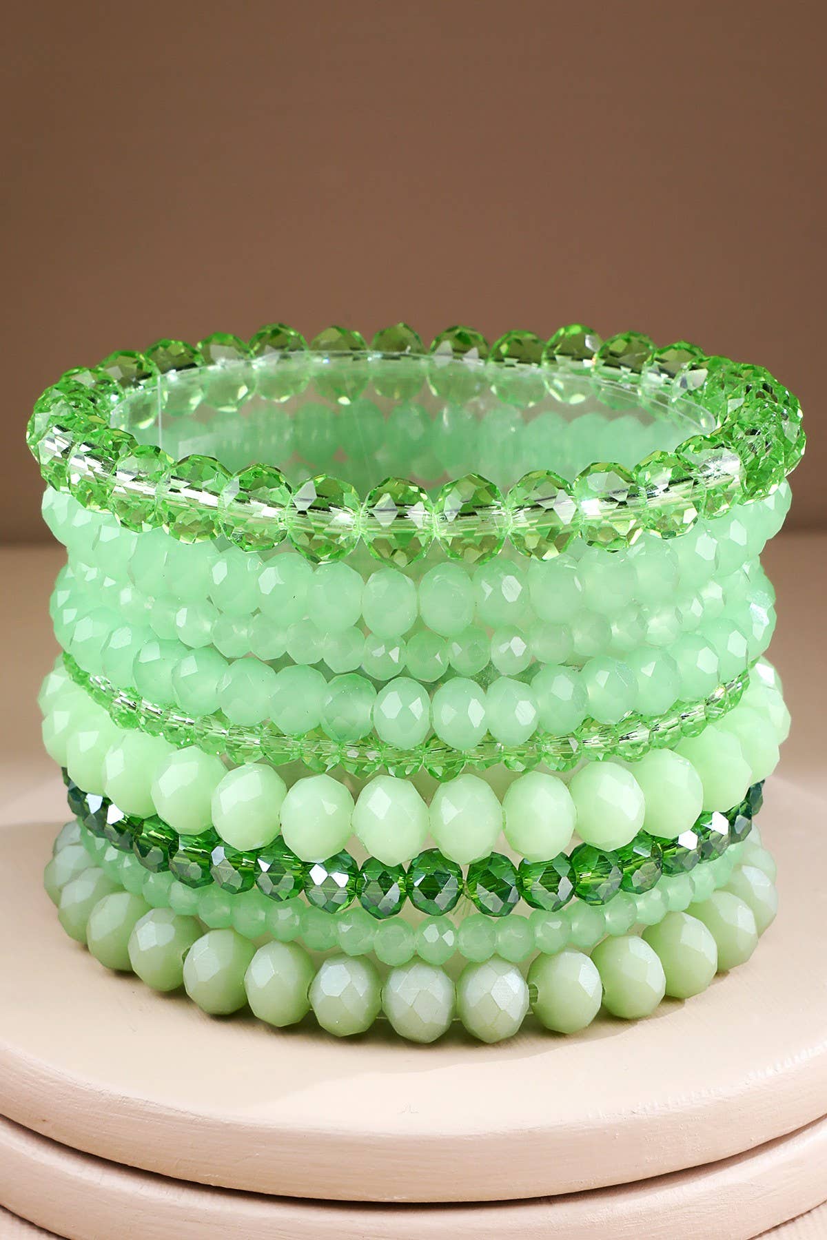 Glass Bead 9 Set Bracelet