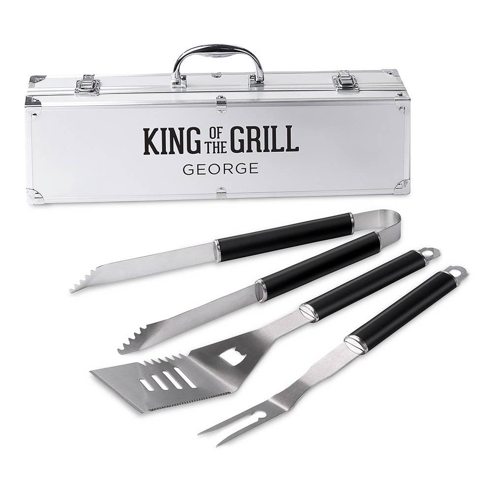Stainless Steel BBQ Tools Grill Set - King Of The Grill