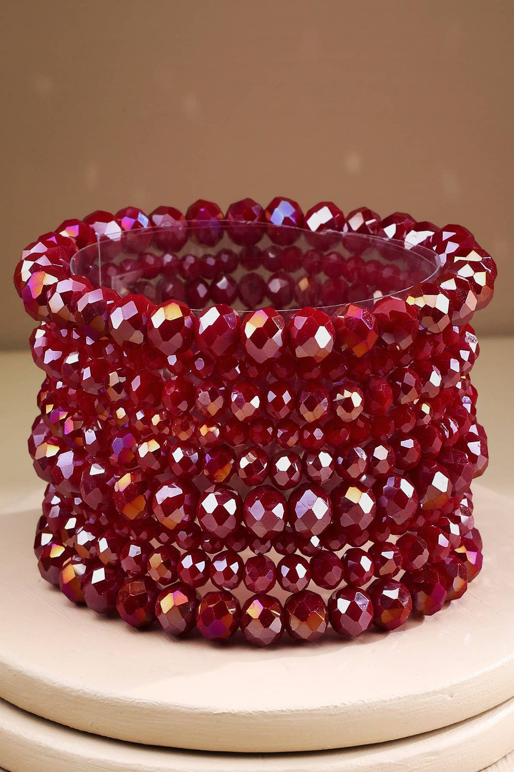 Glass Bead 9 Set Bracelet
