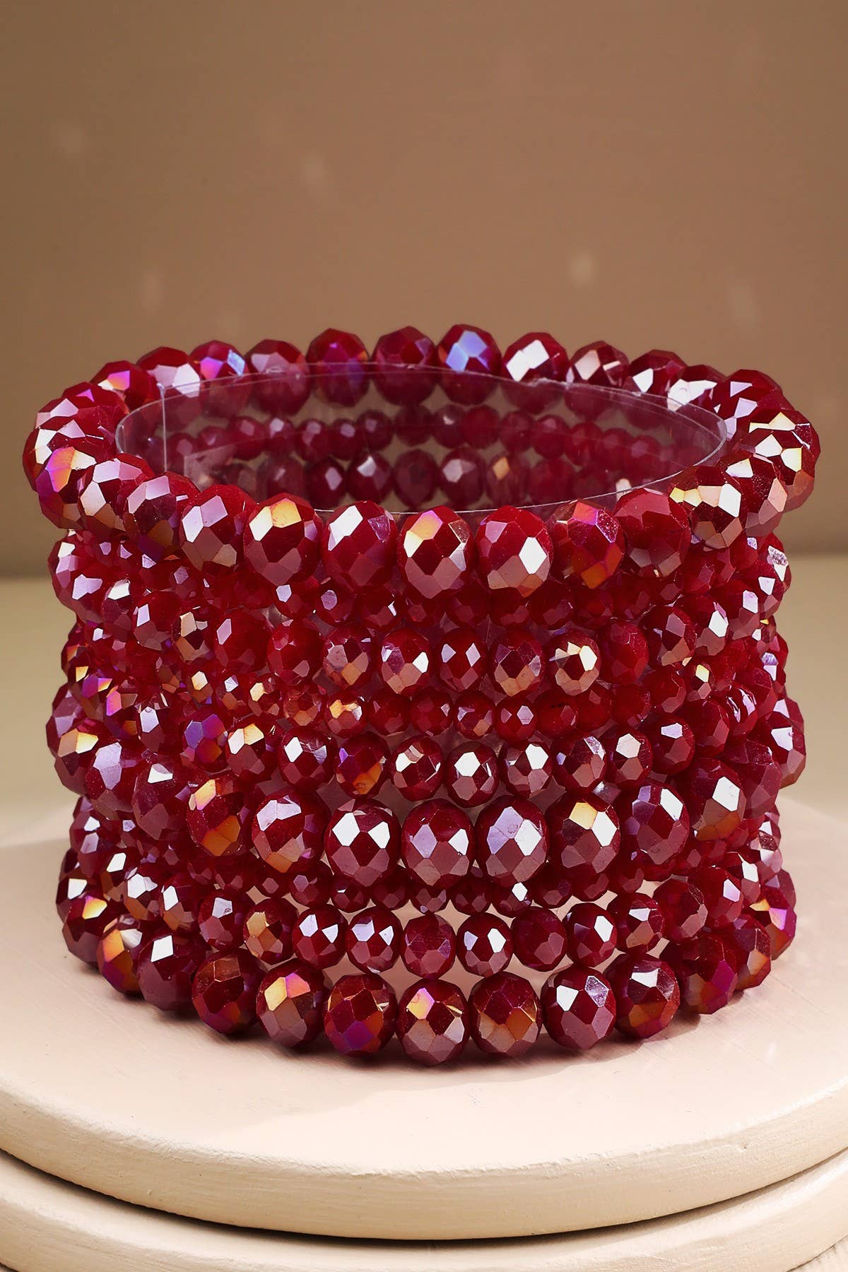 Glass Bead 9 Set Bracelet