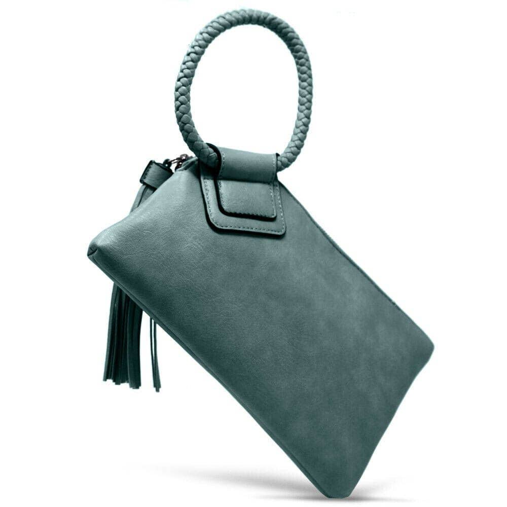 JYM0346 Soft Vegan Leather Wristlet/Clutch