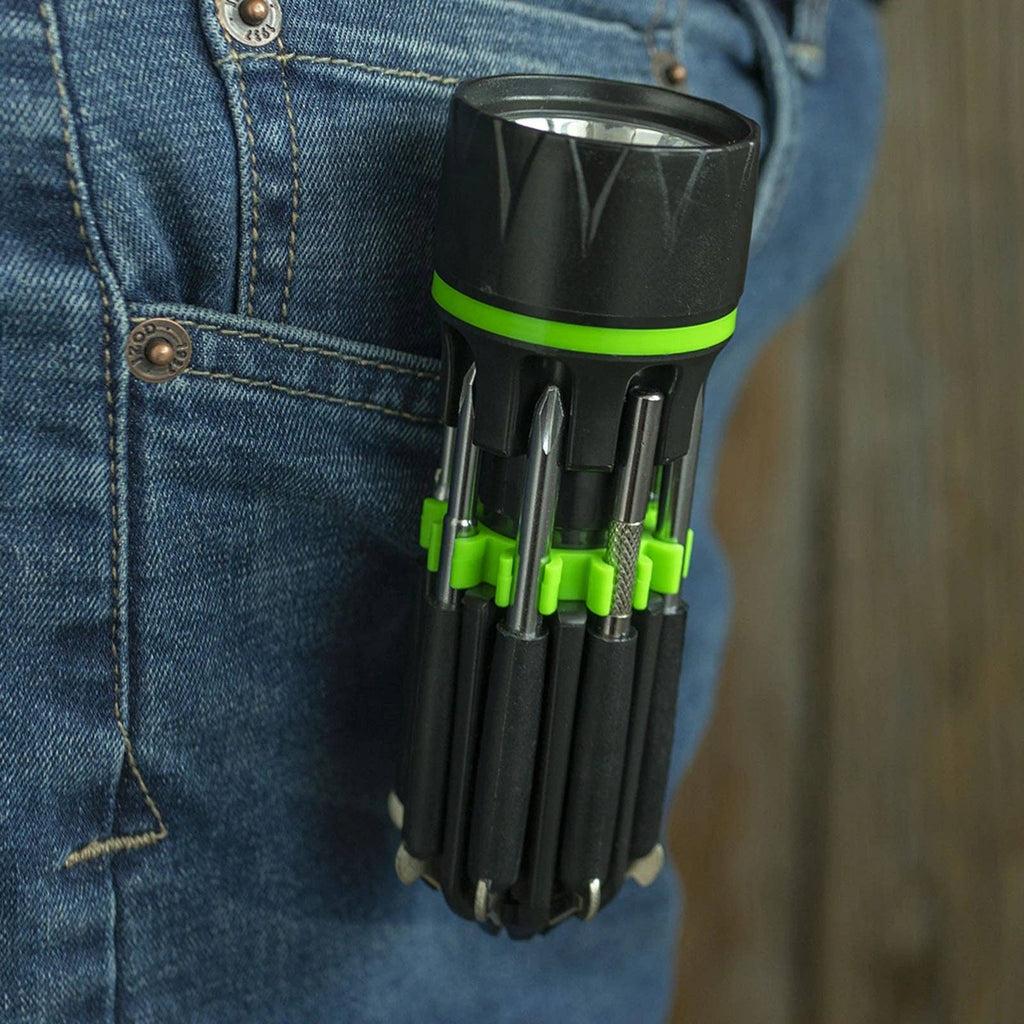 LitezAll LED Flashlight with 7 Screwdrivers