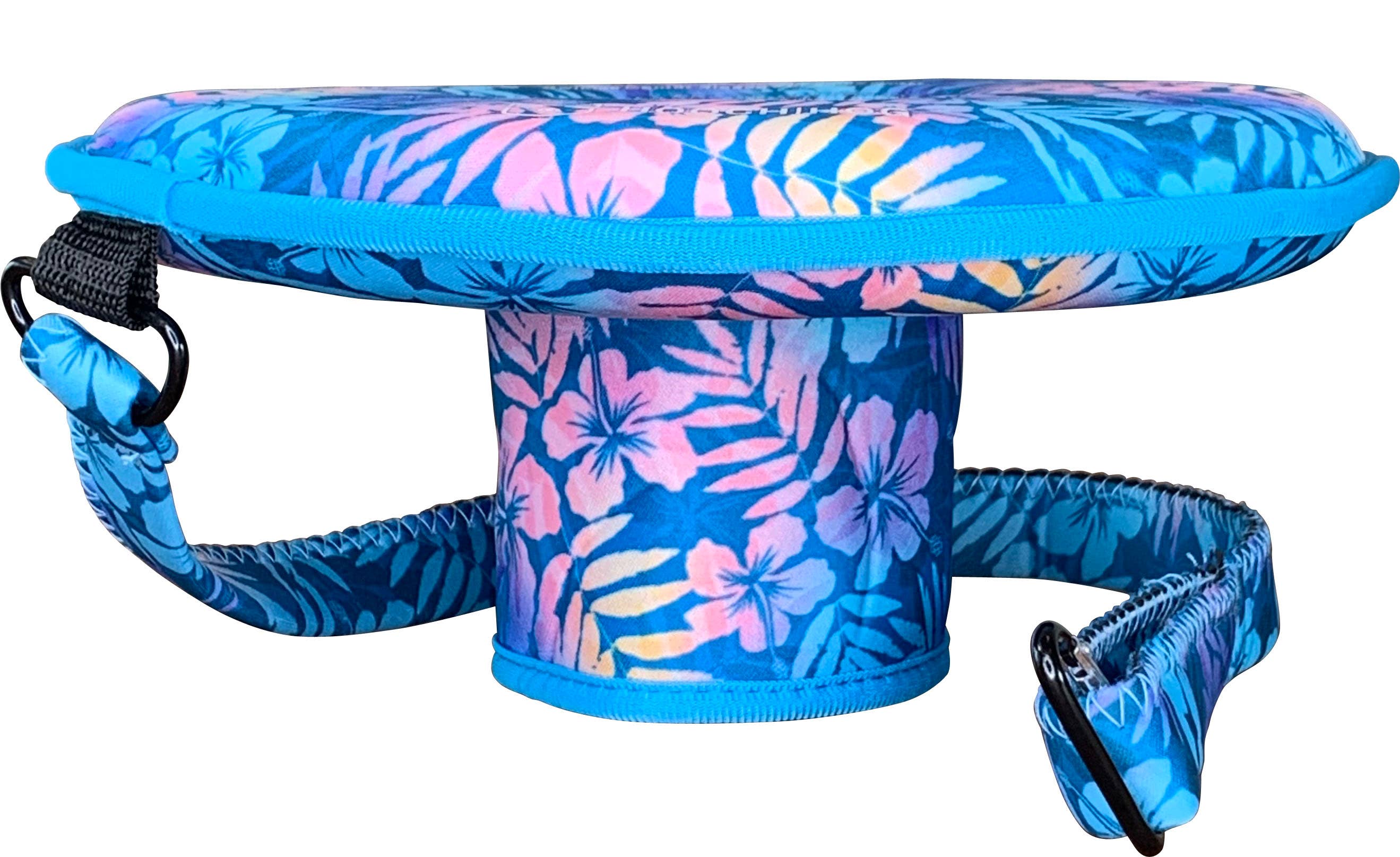 Floating Cup Holder, Can Holder & Beer Holder [Blue Floral]