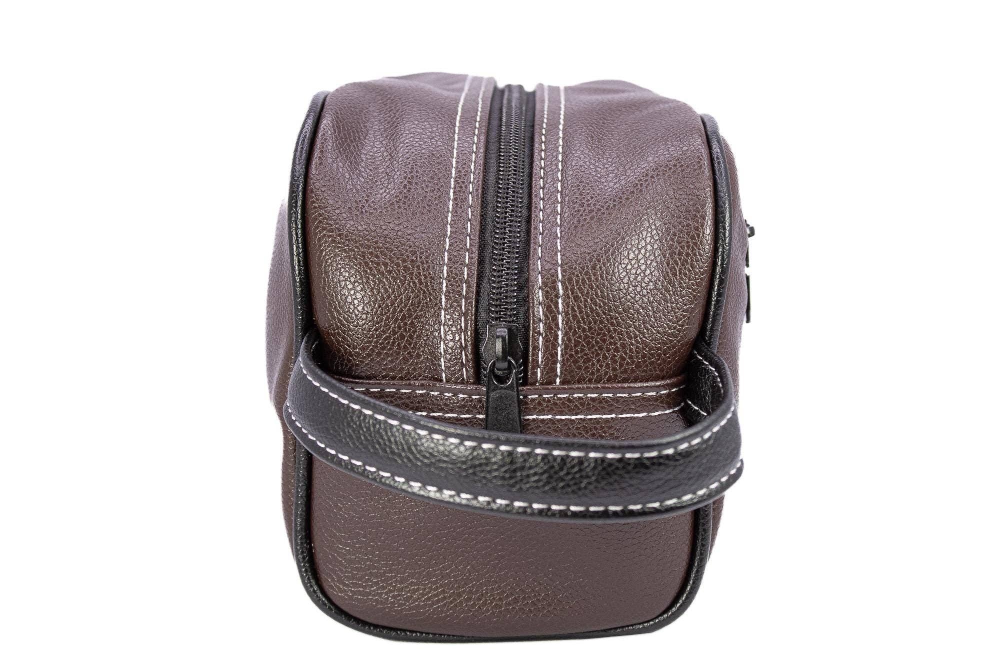 Ole Miss Rebels Men's Toiletry Dopp Bag Brown