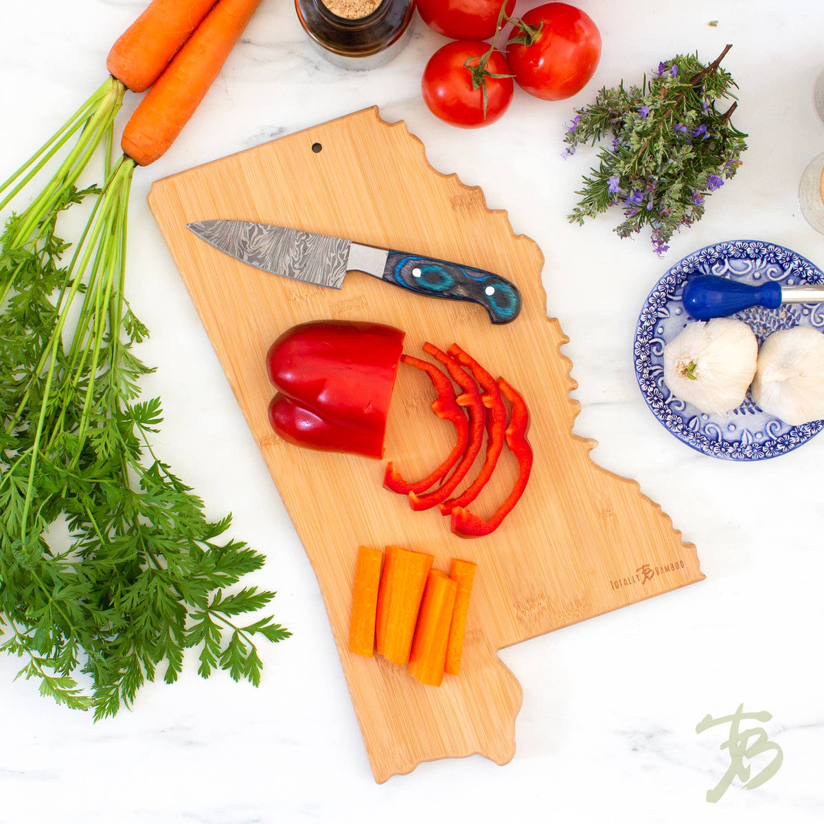 Destination Mississippi Cutting Board with Engraved Artwork