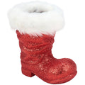 Glitter Santa Boot Sitter Sm