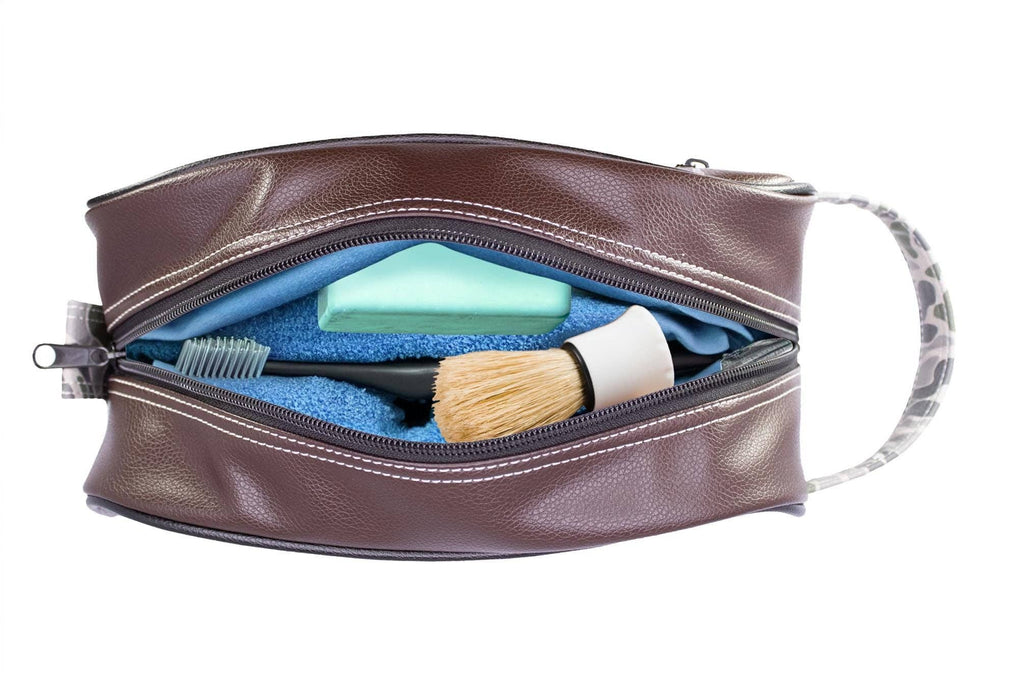Ole Miss Rebels Men's Toiletry Dopp Bag Brown