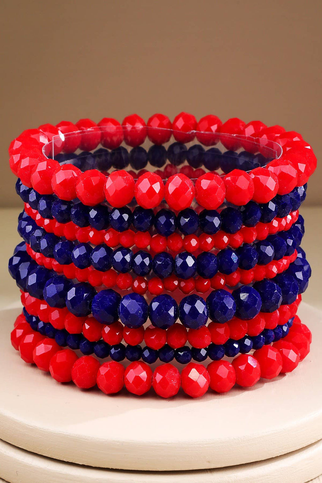 Glass Bead 9 Set Bracelet