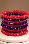Glass Bead 9 Set Bracelet
